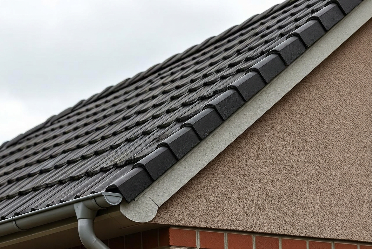 Tiled roof moss removal · Blackpool after restoration
