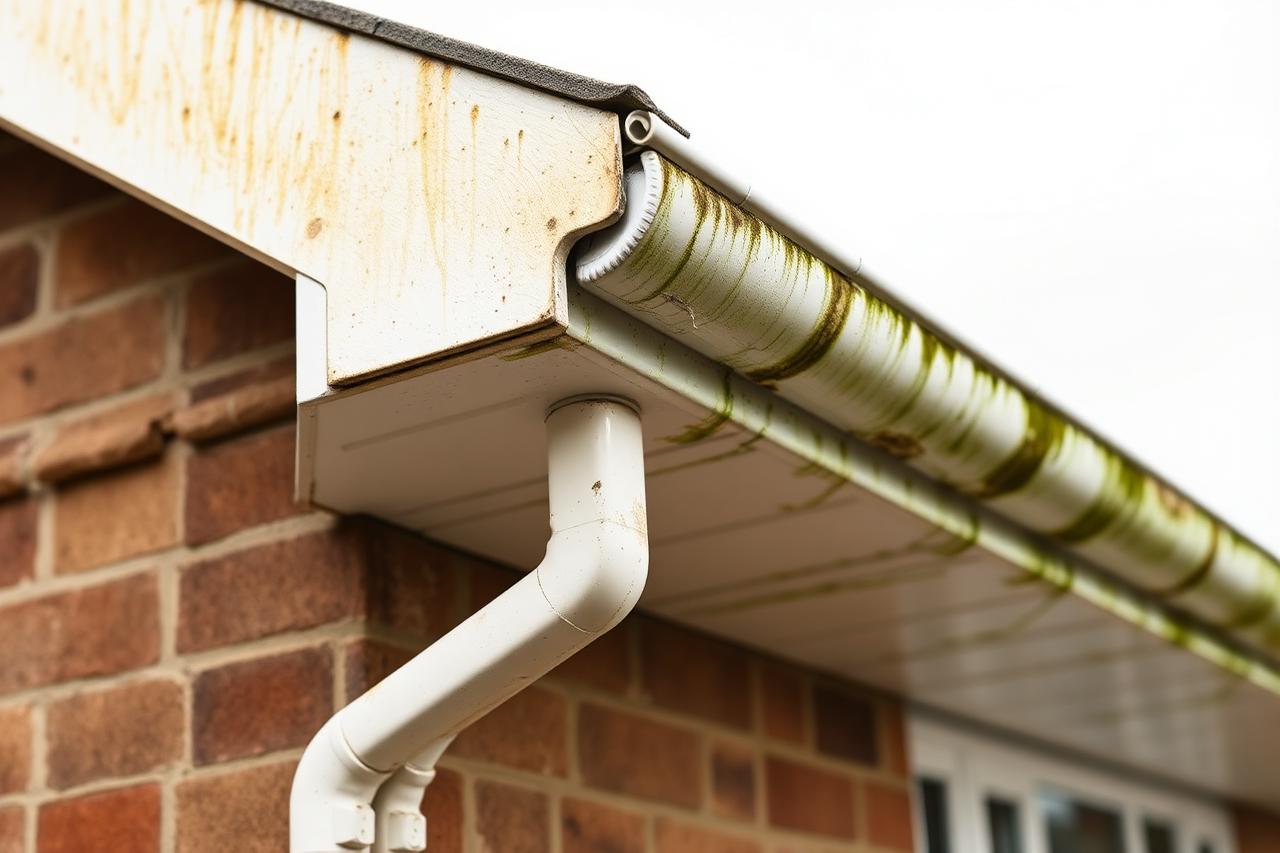 uPVC fascia & guttering · St Anne's before restoration