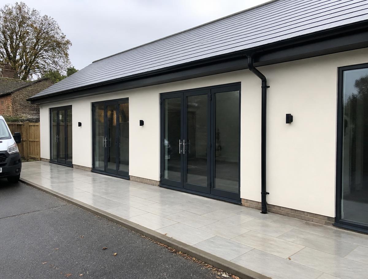 Commercial frontage after cleaning